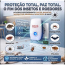 Repelente Eletrônico Ultrassônico Para Mosquitos, Ratos e Morcegos