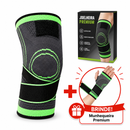 Joelheira Compressão Proteção Ajustável Fitness + [BRINDE] Munhequeira Premium