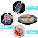 KIT COM 100 Unidades de Tampa De Plástico descartável para alimento