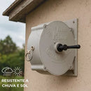 FlexLine - Varal de Parede Super Resistente Com 30 Metros e Corda Recolhível - Entrega Grátis