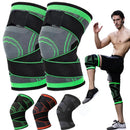 Joelheira Compressão Proteção Ajustável Fitness + [BRINDE] Munhequeira Premium